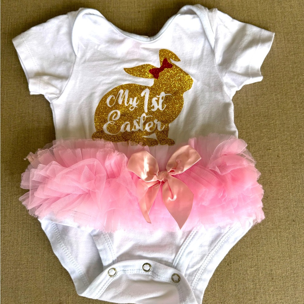 Popatu, My 1st Easter, Onesie, Size 3-6 Months